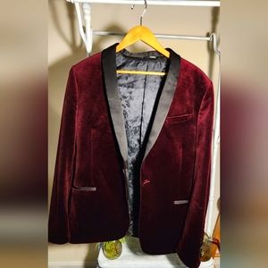 Cocktail jacket velvet red it is a Xl